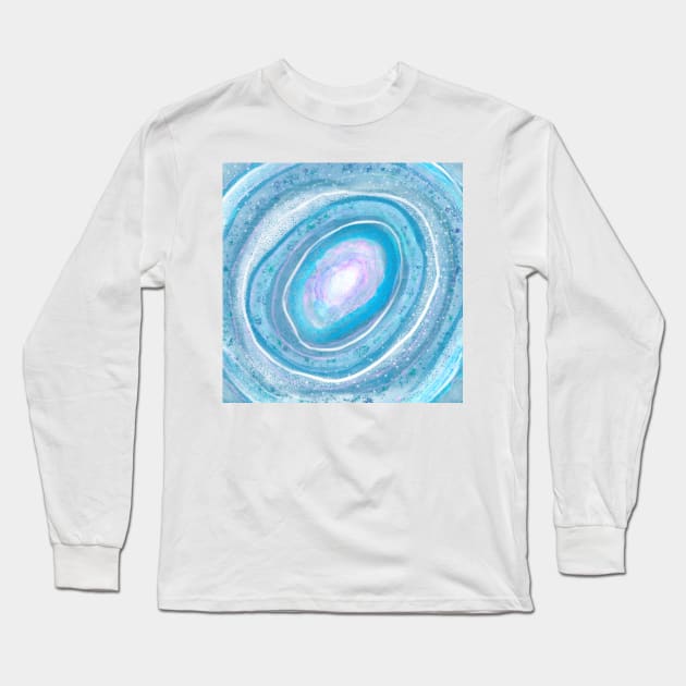 Pastel Geode Long Sleeve T-Shirt by lizzyad